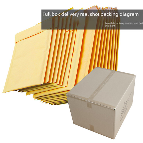 Thickened Yellow Kraft Bubble Mailers, Shockproof Courier Bags, Logistics Packaging Envelopes, Foam Bags—Factory Price Wholesale