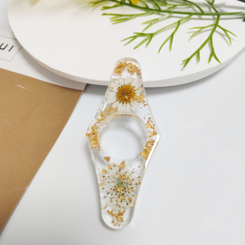 ドライフラワーブックプレス、クリエイティブな接着剤読書補助具、本物の花の樹脂工芸品、接着剤ギフトアクセサリー|undefined