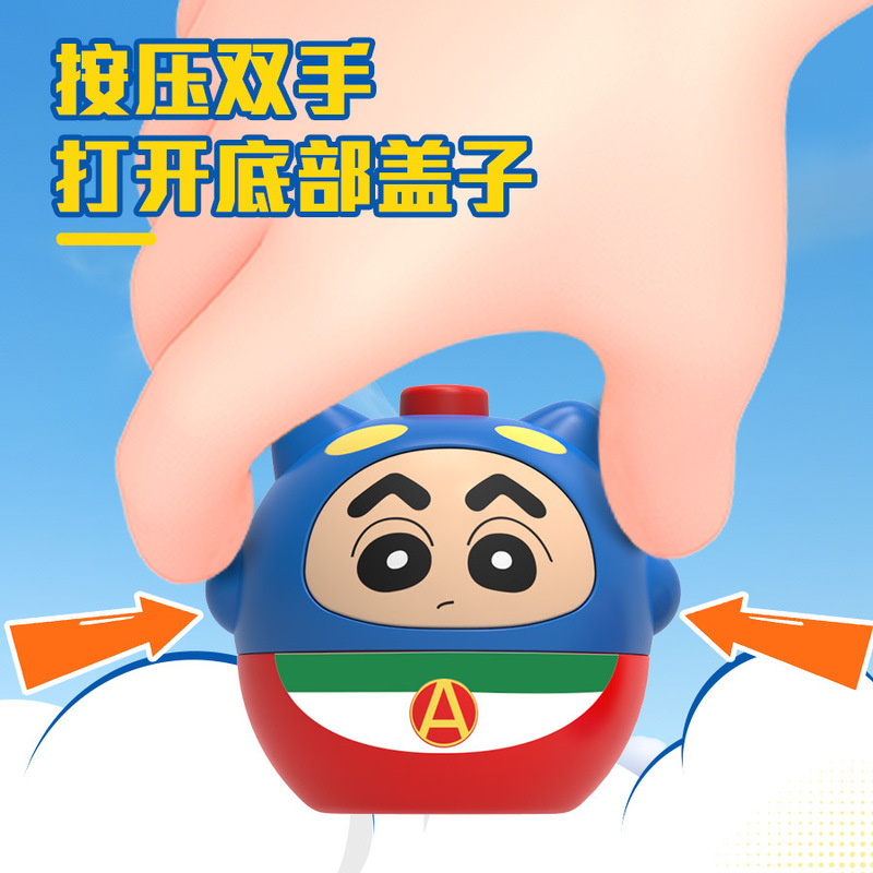 国境を越えた売れ筋のQバージョン漫画ジャイロかわいいペットの形クールな光回転巻き上げインタラクティブバトル子供のおもちゃ|undefined