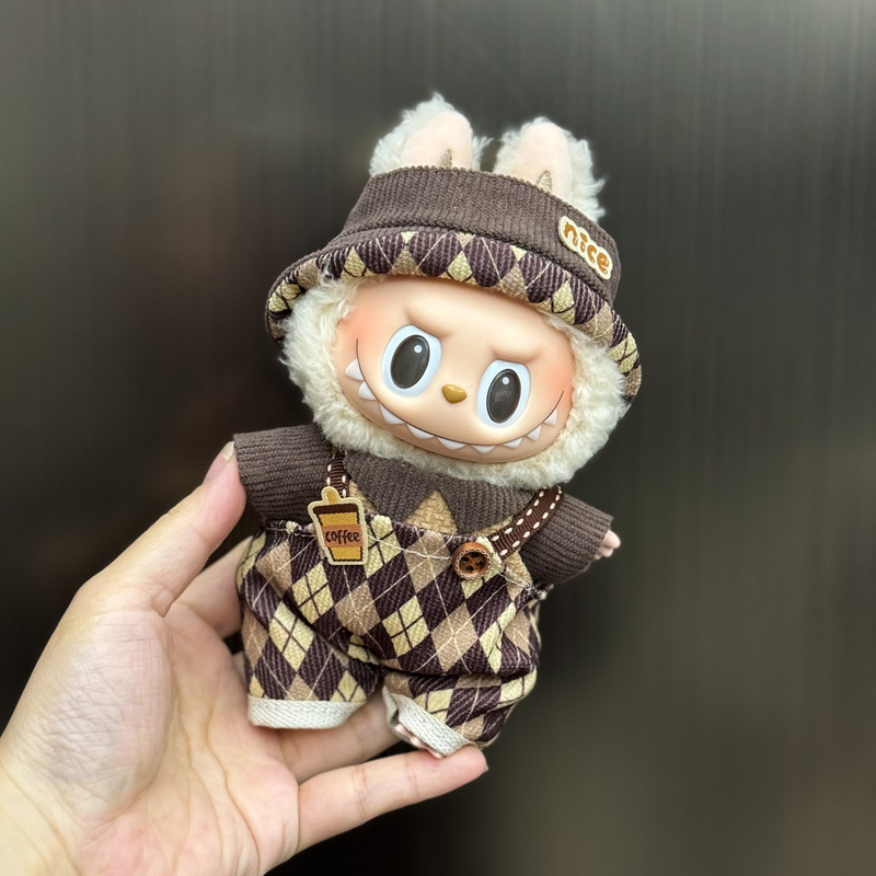 新しいかわいいシュガージェルフェイスラブブドレッシング帽子ペンダントぬいぐるみラブブ人形バッグペンダント|undefined