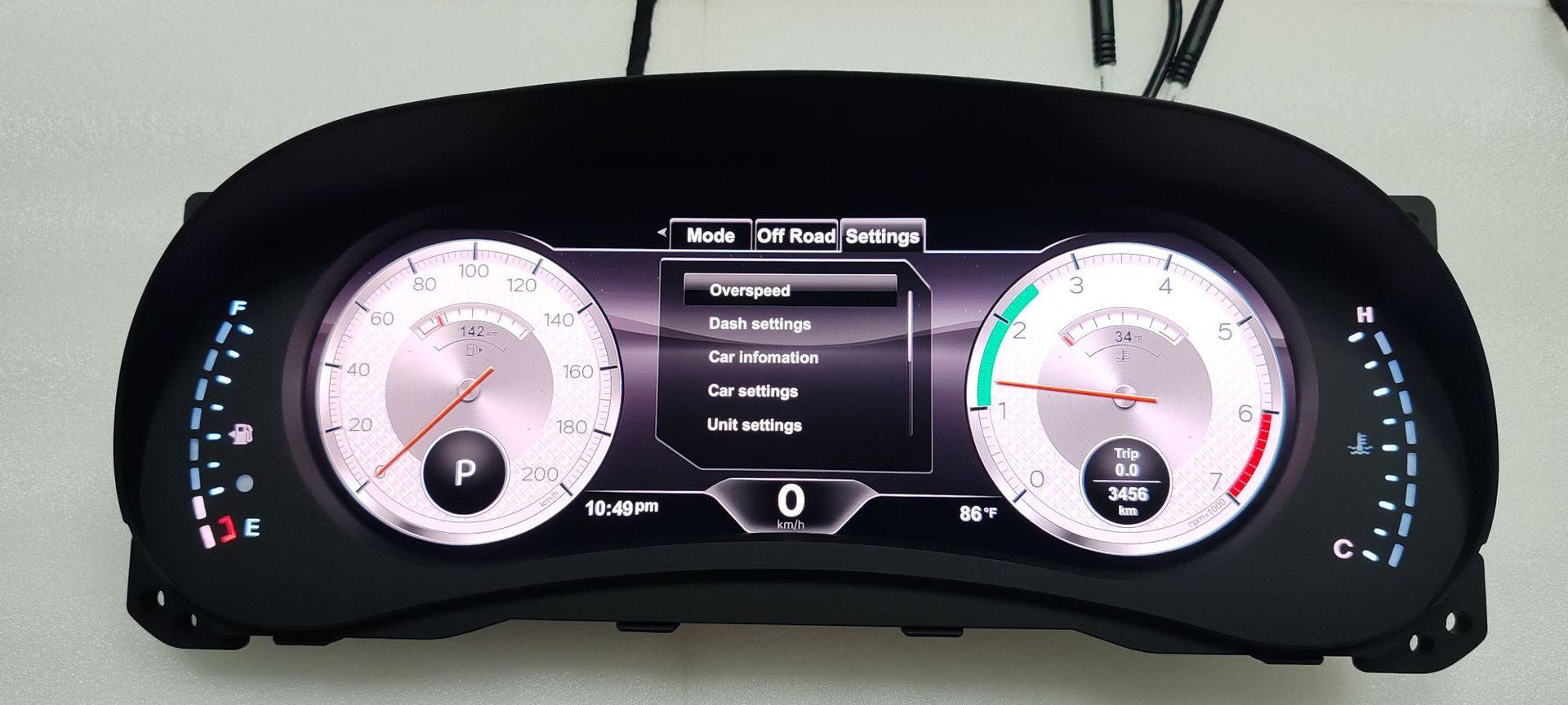 Suitable for Jeep Wrangler 2007-2023, Modified and Upgraded Full Lcd Instrument Panel