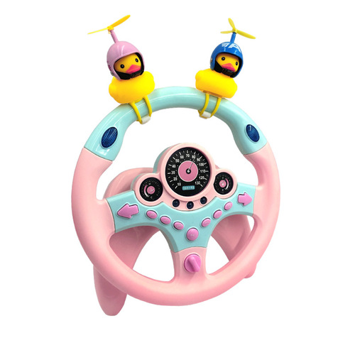The Same Style Passenger Seat Steering Wheel Educational Simulation Car Children's Toy Baby Car Simulator Trendy Model
