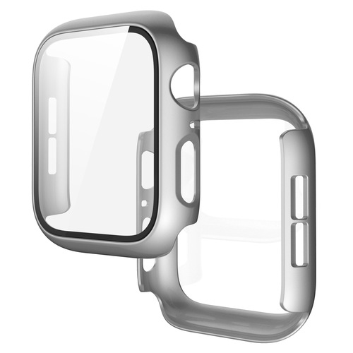 Applewatch 456SE representative case Apple film case integrated pc frosted protective cover tempered film watch case