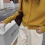 圆领外穿宽松正品羊毛衫