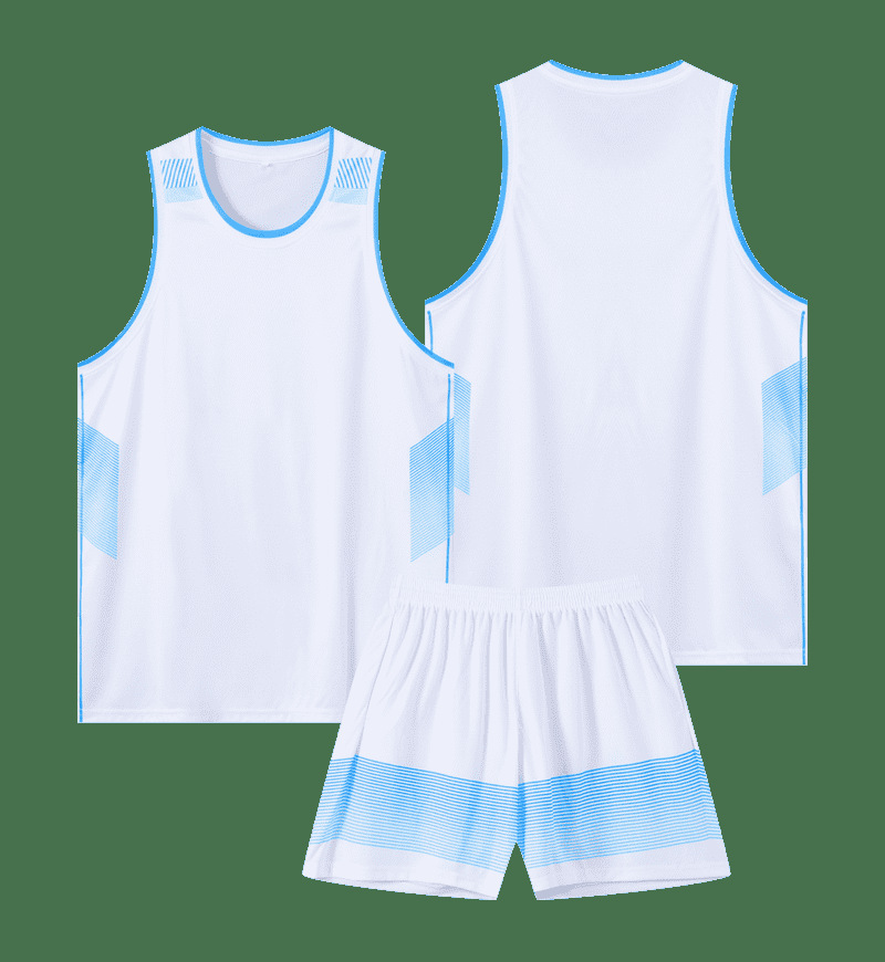 traje de baloncesto americano personalizado juego de entrenamiento masculino rápido secado transpirable camiseta de hombro estrecho impresión logotipo uniforme de equipo