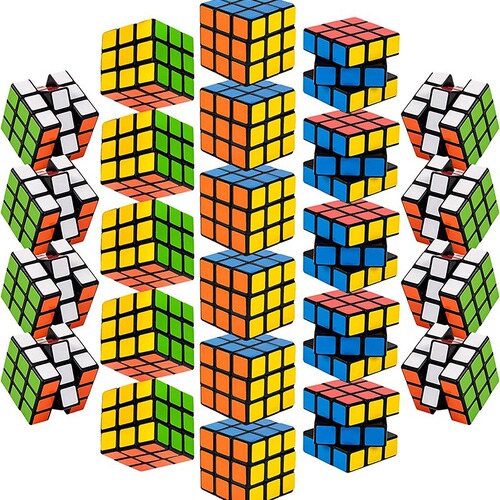 3cm three-level mini Rubik's Cube Toy Rubik's Cube Smooth Beginner's Introductory Intellectual Party Toy Floor Push Small Gift