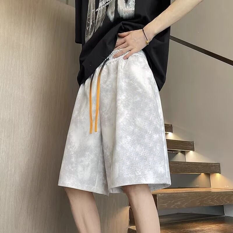 Tie-Dye Shorts for Men, Summer 2026 New Style, Loose Casual Pants, Trendy Brand, American Style, Boys' Five-Point Shorts