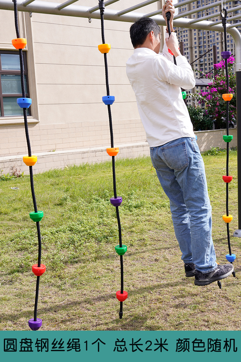 juguetes al aire libre colgantes colgantes escaleras de escalada de cuerda colgantes escaleras de cuerda colgantes equipos de entrenamiento físico de jardín de infantes para niños