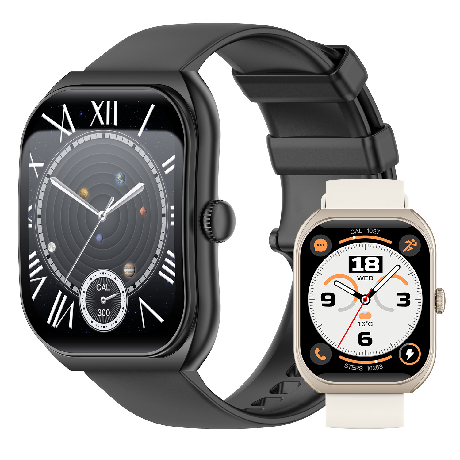 跨境2025新品Z172智能手表蓝牙通话曲面运动防水心率睡眠健康监测