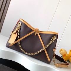 芯片版 原标 L购物袋carryall bb V  链条托特包真皮单肩斜挎女包