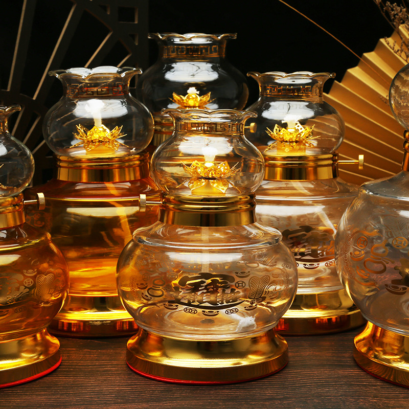 酥油灯液体佛堂供佛长明灯观音长明灯液体油招财进宝30天油灯供灯