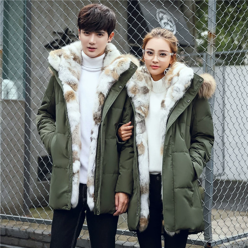 Long winter down jacket for beloved for boys, 2022, mid-length, plus size, increased thickness