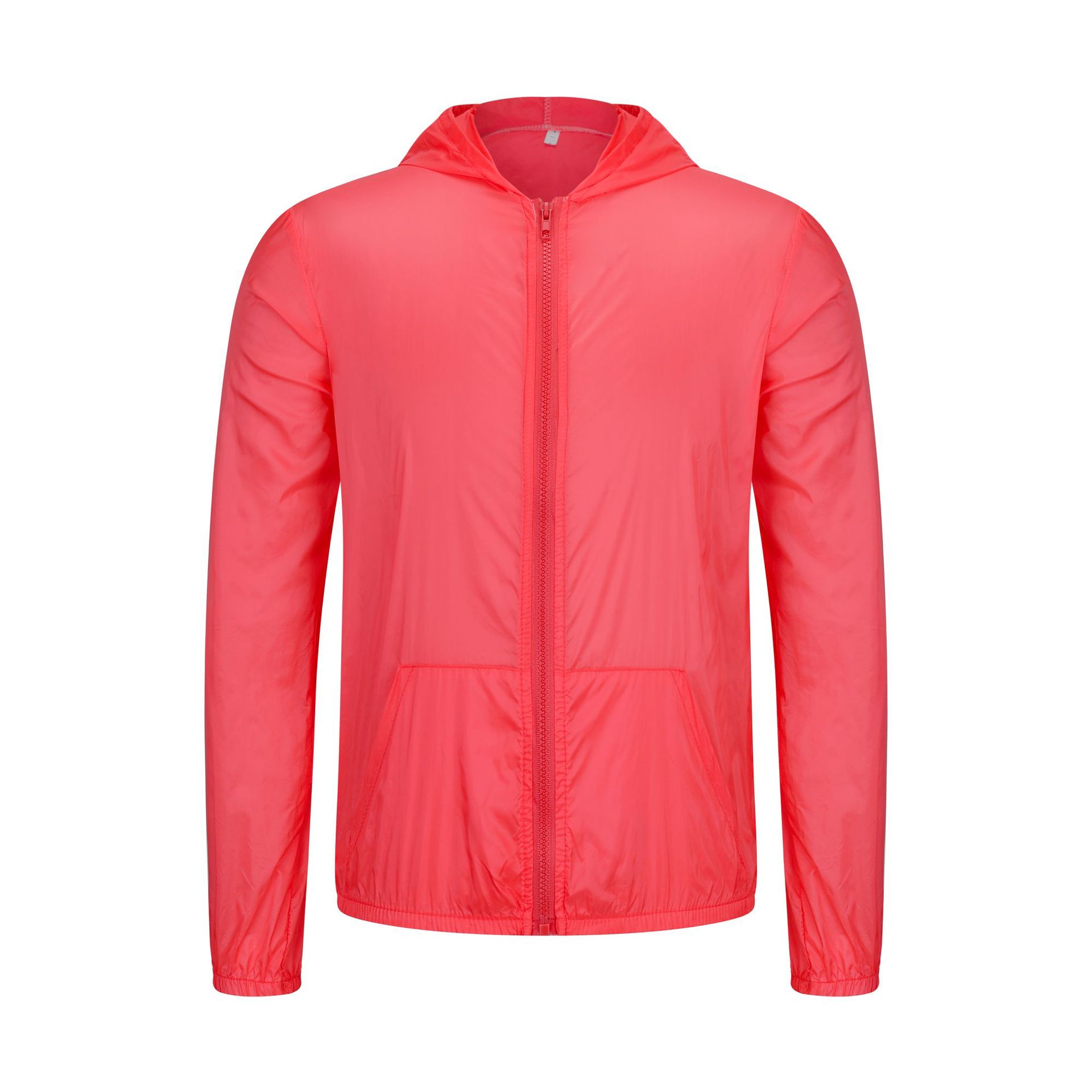 Color caramelo ropa de piel transpirable ultraligera al aire libre verano protección UV protección solar chaqueta superior hombres y mujeres personalizados