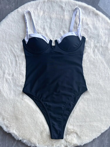 Women's One-Piece Swimsuit, Cross-Border European & American Style, New Design, Ladies' Patchwork Bikini for Export—Wholesale  Bikini