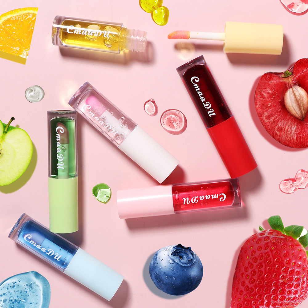 Check it out! Link Disclaimer - For export only :CmaaDu 6-color Fruit-flavored color-changing Lip gloss undefined