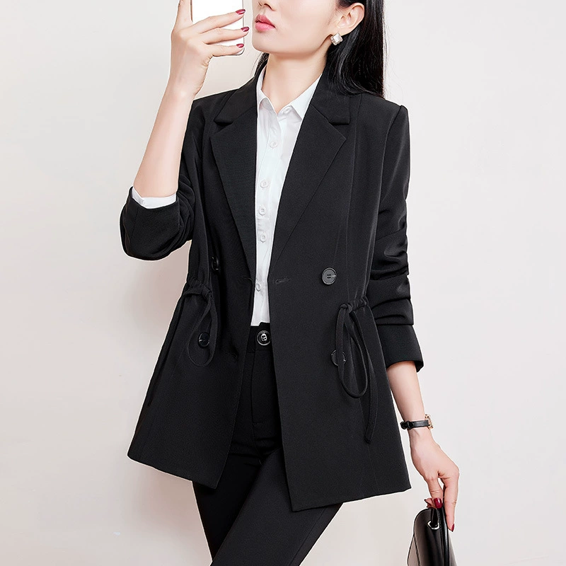 670 Повседневный пиджак, женская одежда больших размеров, пухлая девушка, весна и осень, свободная ветровка с мясом, высококачественный костюм, формальная одежда, костюм