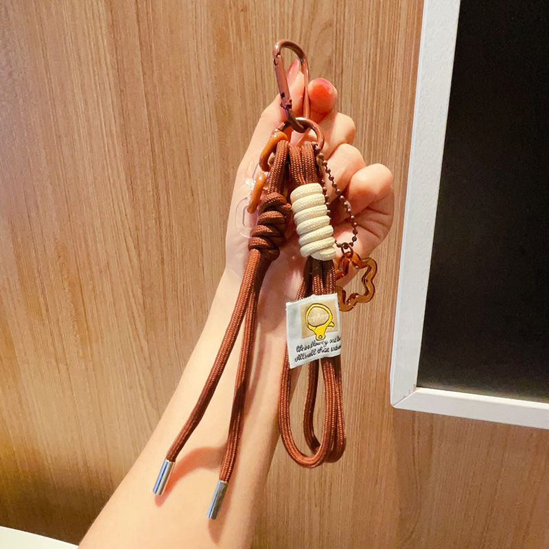 miu 編組ロープペンダントぬいぐるみナイロンストラップインスタイルキーホルダーカラビナバッグペンダントギフト|undefined
