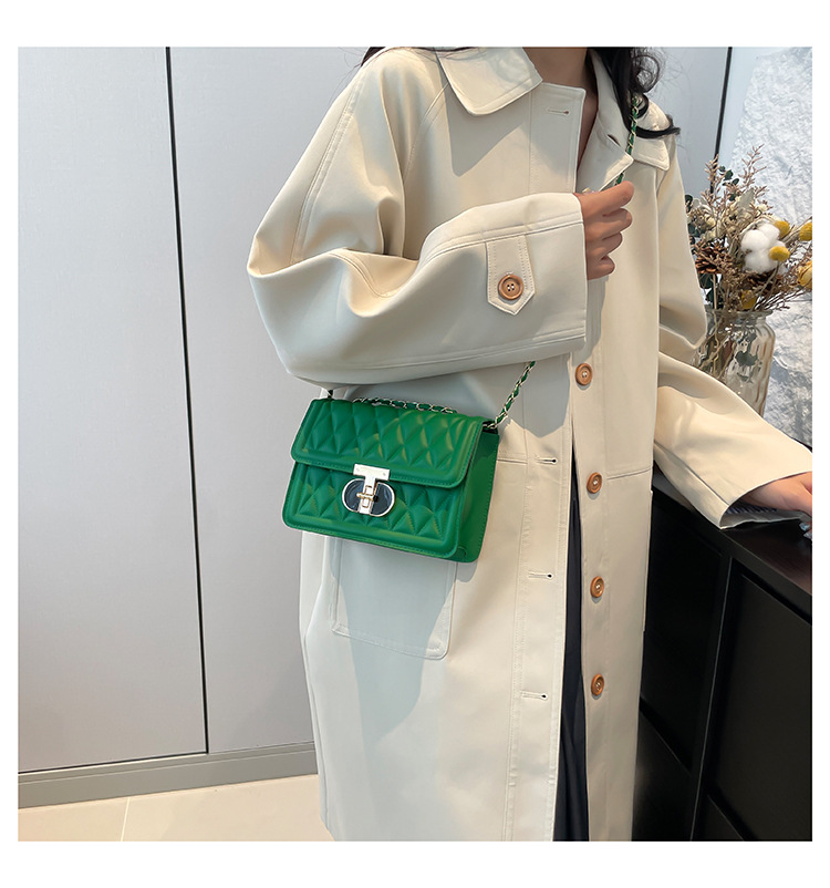 2024 neue Modische Lock Handheld frauen Koreanische Ausgabe Beliebte Lingge Stickerei Gewinde Einzigen Kreuz Schulter Kleine_voghion.com