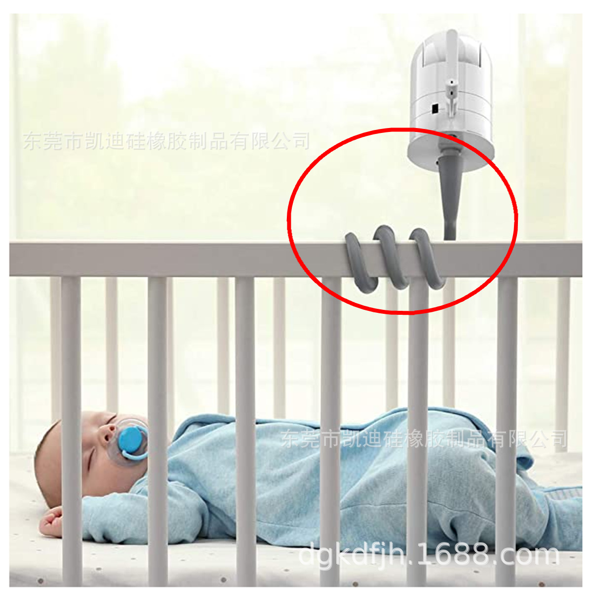 硅胶条 手机支架 硅胶风扇支架 硅胶监控支架 宝宝监控支架 白色