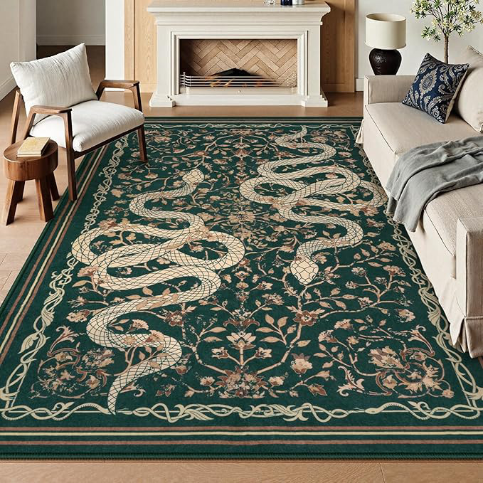 retro soft carpet made of faux fur for home use for living room