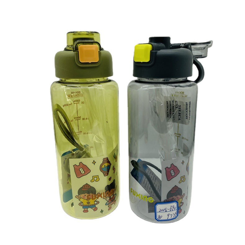 Nueva tonelada barril 1300ml grandes deportes portátil PC paja de plástico hombres y mujeres de gran capacidad de agua de plástico taza