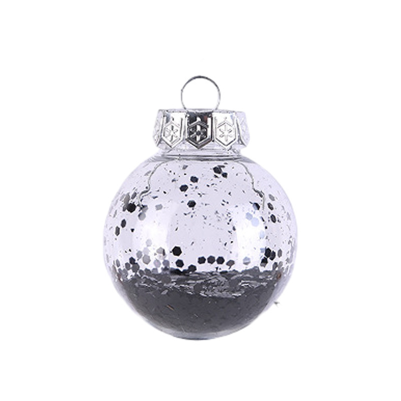 国境を越えた新しいクリスマスボール6cmクリスマスツリー装飾メッキプラスチックボール異形彩色クリスマスボールセットストラップ|undefined