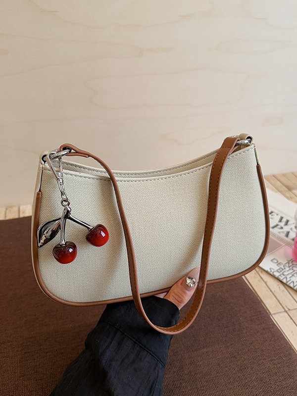 Colgante de cereza bajo la axila bolso de mano 2025 otoño bolso mahjong simple mochila casual mini diapositiva