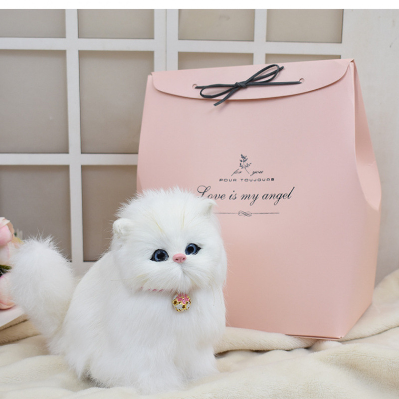 Llamará a un gato simulado, un gato simulado, juguetes de peluche, muñecas, animales, muñecas de gato simulado, regalos de cumpleaños.