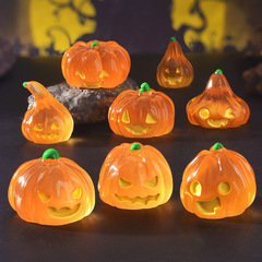 新しいハロウィン発光カボチャランタンマイクロ風景ガーデニング造園ガジェットクリエイティブカー発光ガジェット