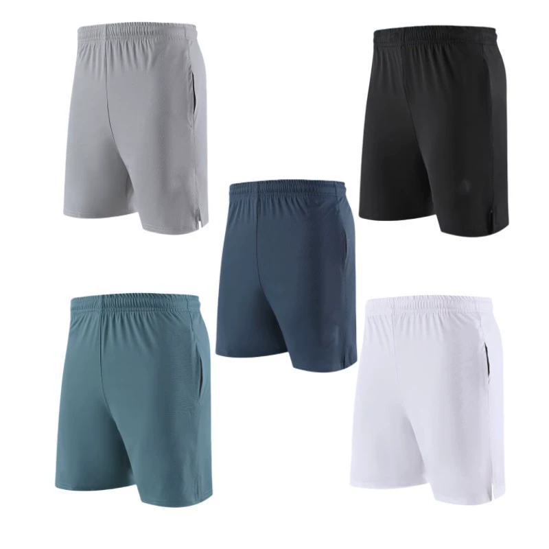 新款羽毛球运动裤冰丝拉链短裤开衩男女网球裤羽毛球运动裤速干