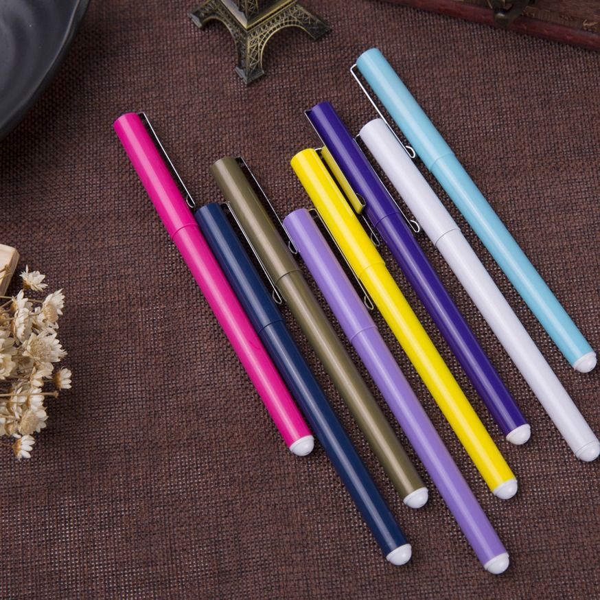 Pluma de gel de color pluma publicitaria logotipo personalizado pluma de agua de carbono pluma de gel de color caramelo pluma de agua personalizada pluma de firma