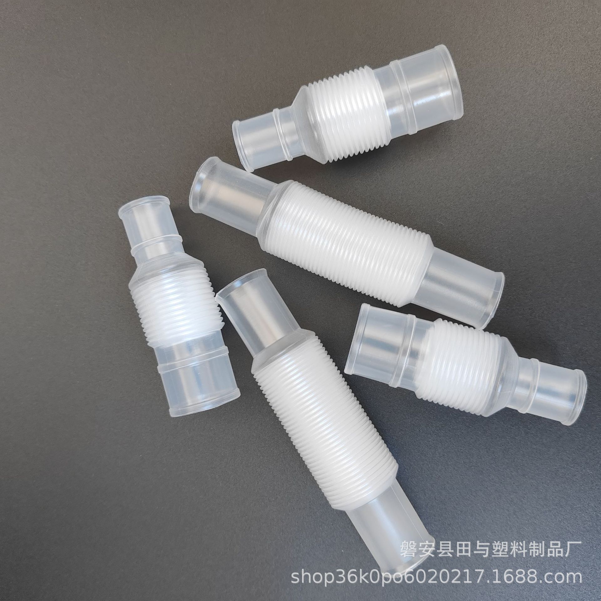 厂家直销透明伸缩管波纹管多尺寸塑料伸缩管配件