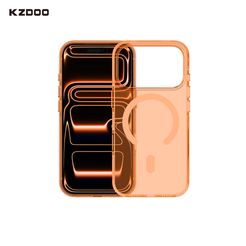 Kzdoo Is Suitable for Iphone17 Proma Magnetic Transparent Phone Case Iceguard Anti-Fall Case Apple 17Pro