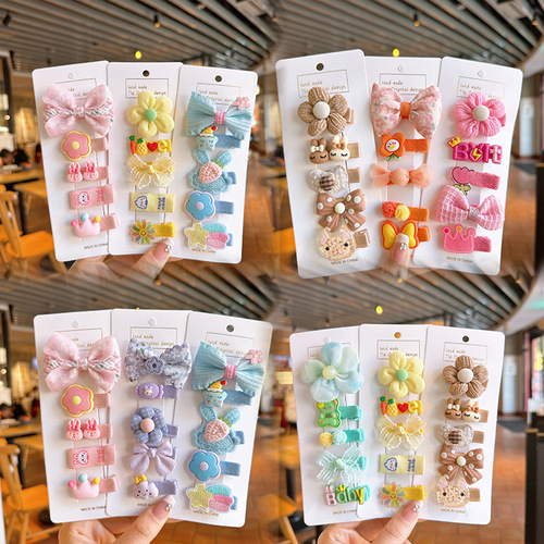Cute hair clips with small hair volume, baby girl hair clips that don’t hurt hair, children’s hair clips, fetal hair clips, hair clips, headgear