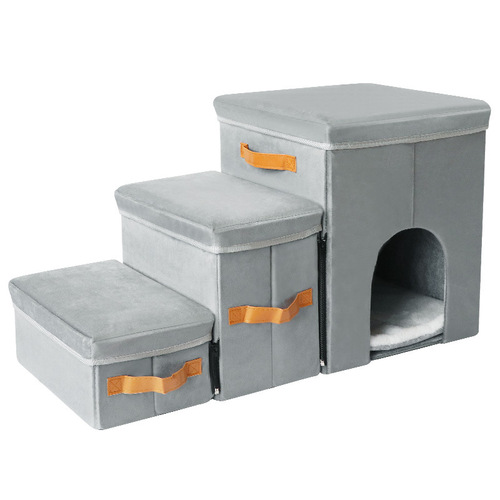 Dog Bed Sofa Stairs Folding Storage Dog Ladder Portable Ramp Pet Stairs Steps