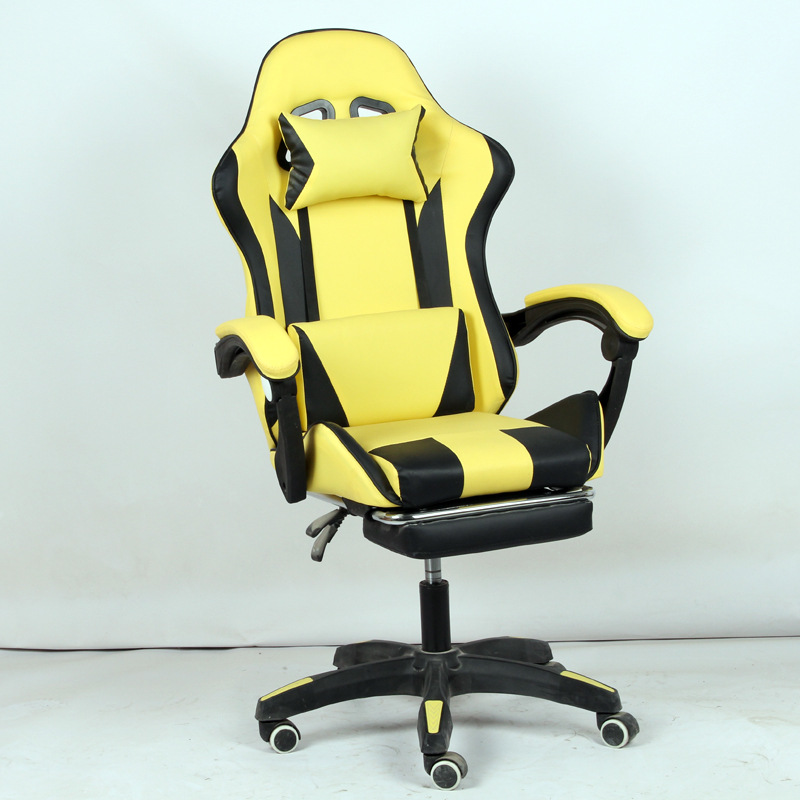 Silla de computadora silla reclinable de juego de larga duración e-sports silla ergonómica silla de oficina respaldo cómodo silla giratoria de elevación