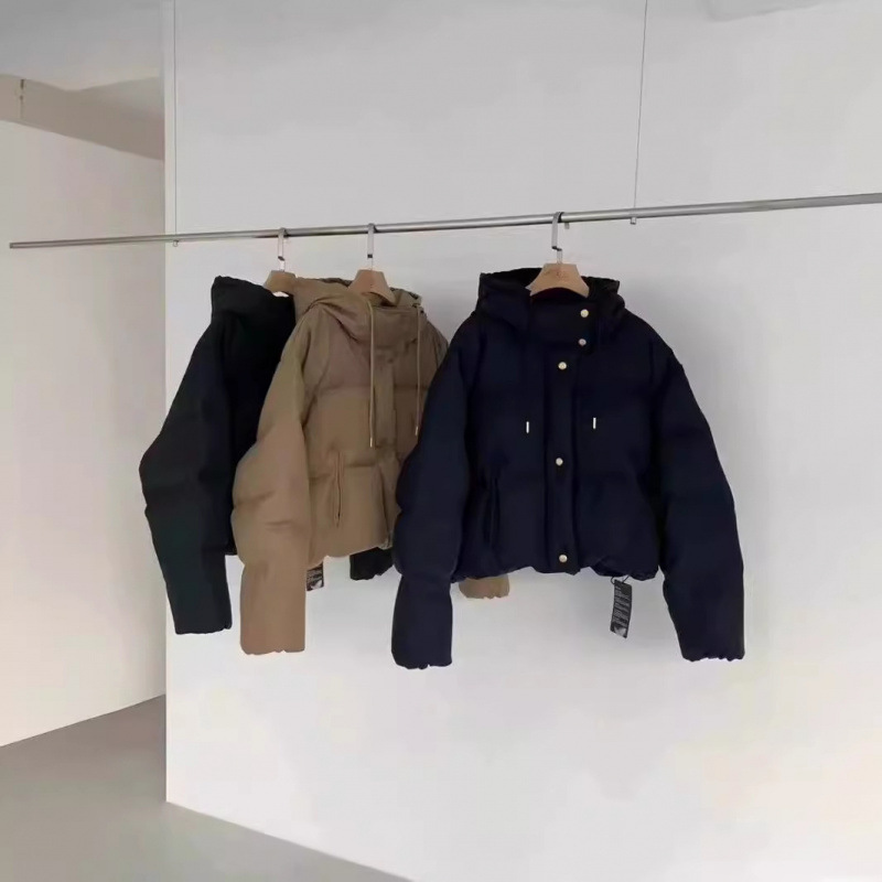 Egg In-Stock Women's down Jacket Korean Winter New Hooded Short Goose down Coat Petite Thickened Puffer Jacket