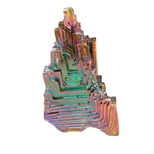 Bismuth ore amorphous bismuth crystal crystal rare metal rainbow ore teaching specimen mineral collection ornaments