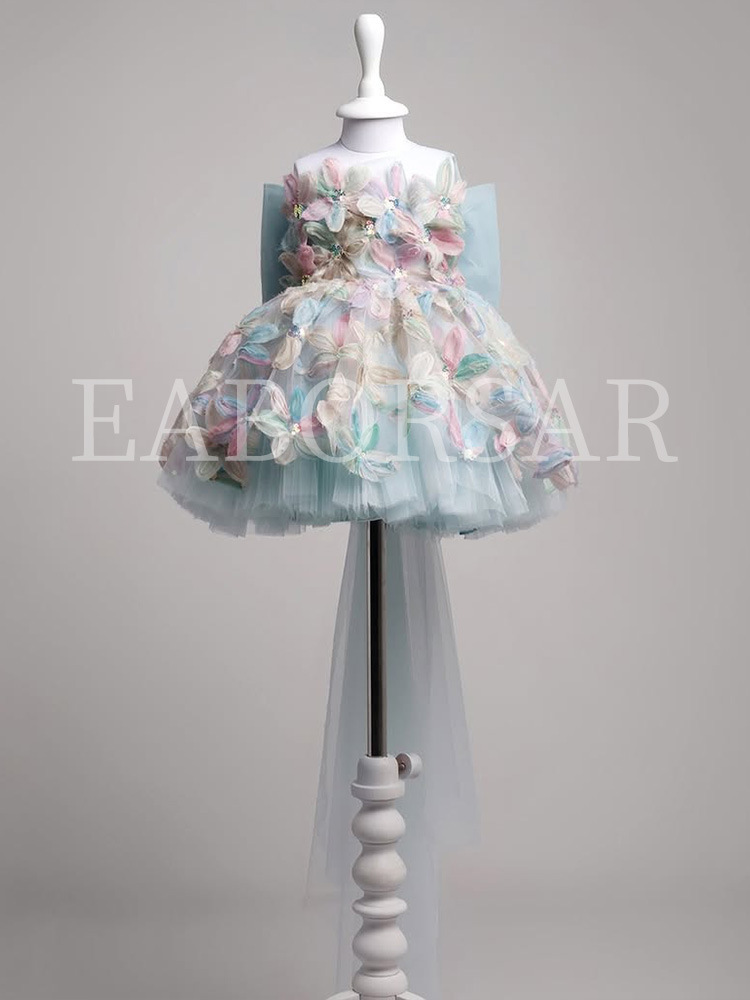 Vestido infantil, vestido de princesa, traje de anfitriona para banquete, disfraz para actuación de piano, vestido tutú de cumpleaños para niña pequeña