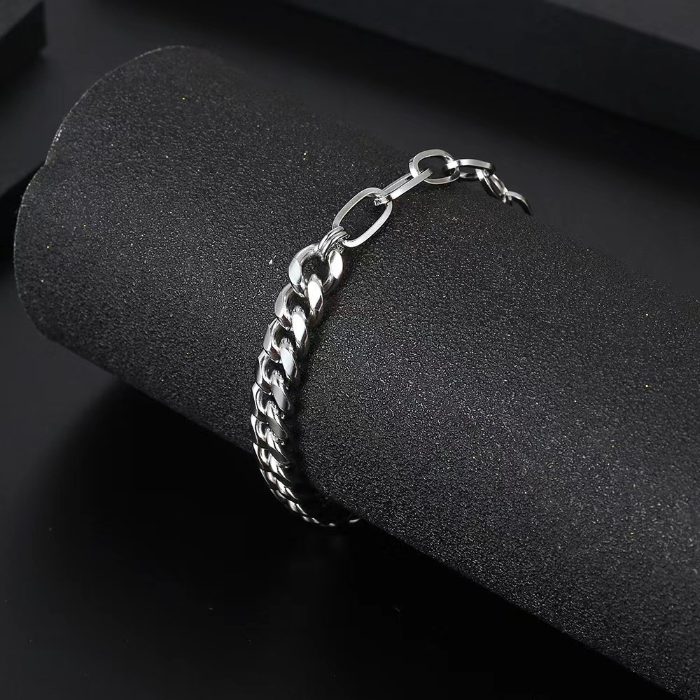 Herren Cuban Link Armband Edelstahl Wasserdicht Und Langlebig_voghion.com