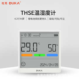 TH-SE多功能温湿度计家用高精度数显壁挂式传感器电子温度计