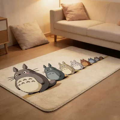 and Stain-Resistant Floor Mat – Avtomobil döşəmə paspasları - big-and-small-chinchillas-standing-in-rows-4060cm-imitation-cashmere
