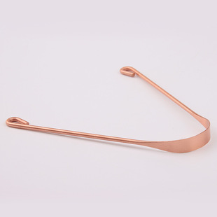 Copper tongue scraper U-shaped tongue coating cleaner tongue coating Brush tongue plate oral cleaning Care deodorant factory wholesale