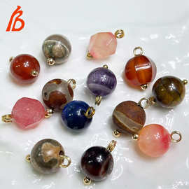 天然石珠子纽扣批发旗袍纽扣国潮风唐装汉服10MM手缝纽扣厂家现货