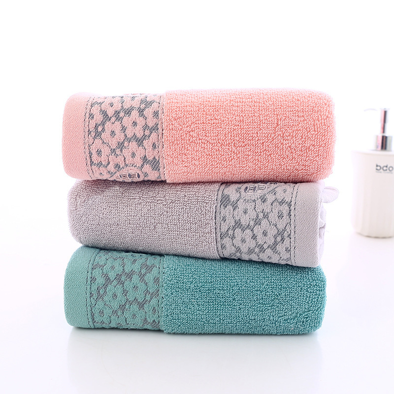 Gaoyang cotton towel factory bath household thickened jacquard towel cotton embroidery LOGO postage wholesale polyester cotton