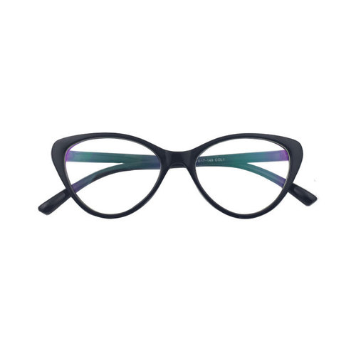 new Mona triangular cat glasses new cat-eye blue film anti-blue classic ultra-light black popular model
