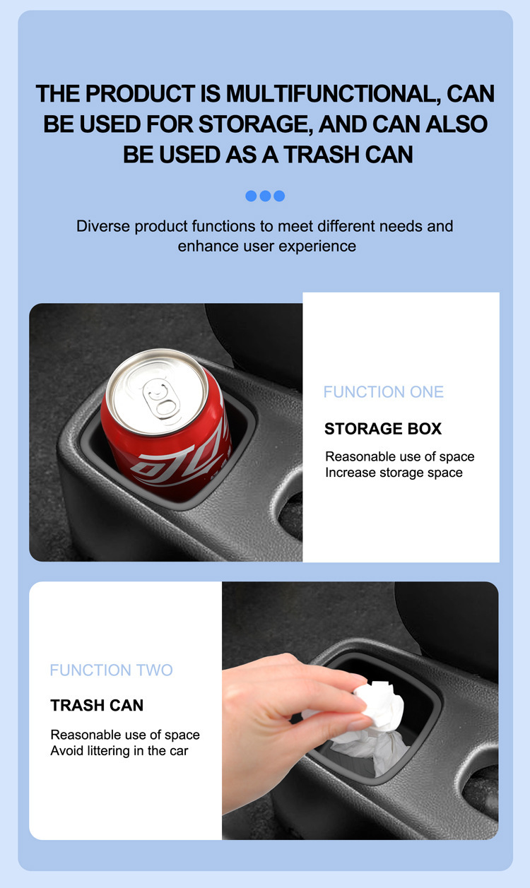 Suitable for 16-24 Models of Suzuki Swift, Rear Center Console Cup Holder Cover, Swift Silicone Anti-Slip Mat, Car Accessories Modification