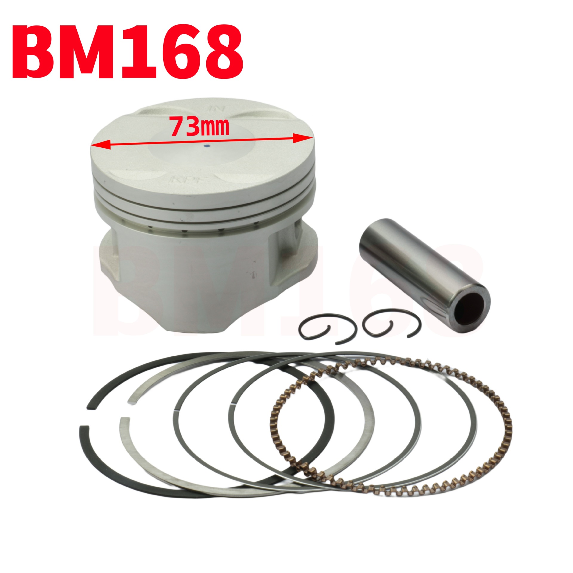 73MM motorcycle cylinder piston ring kit is suitable for Honda CBX250 cylinder XR250 cylinder assembly