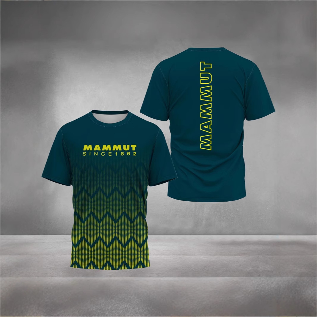 Men's Outdoor Hiking Travel T-Shirt Fashion 3D Printing T-Shirt Men's Wall Climbing Off-Road Running Camping Clothing