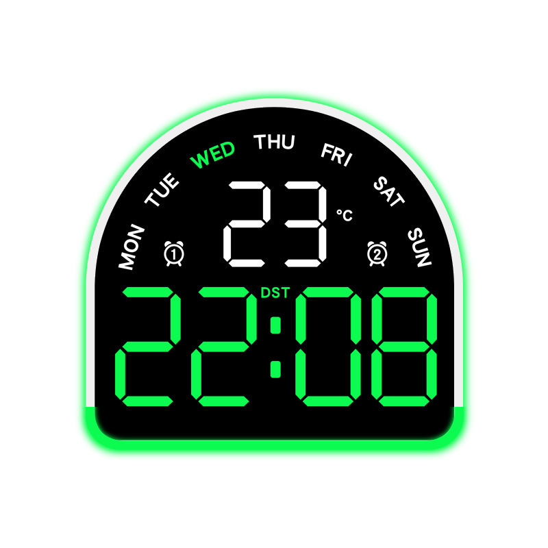 Nuevo reloj electrónico LED de luz de atmósfera reloj multifuncional de iluminación doméstica mostrando la temperatura del reloj de mesa 552